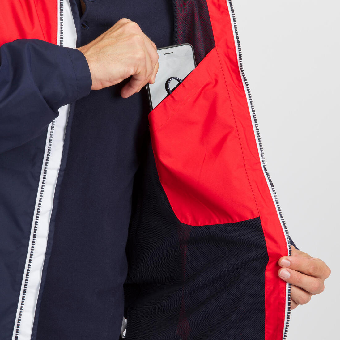 Veste imperméable de voile - veste de pluie coupe vent sailing 100