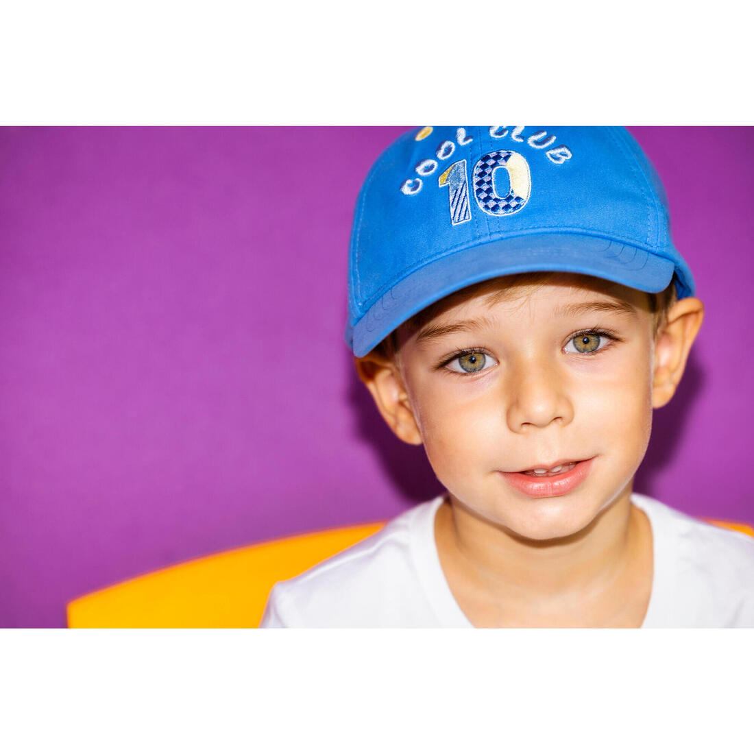 Casquette multisport ajustable bébé mixte, Rose blanc terracotta
