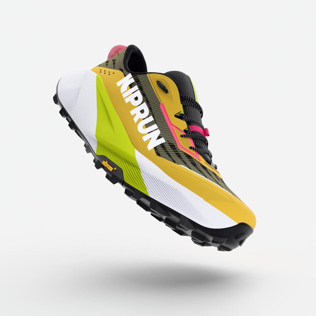 Chaussures de running trail femme, Kiprun kipsummit max gris et