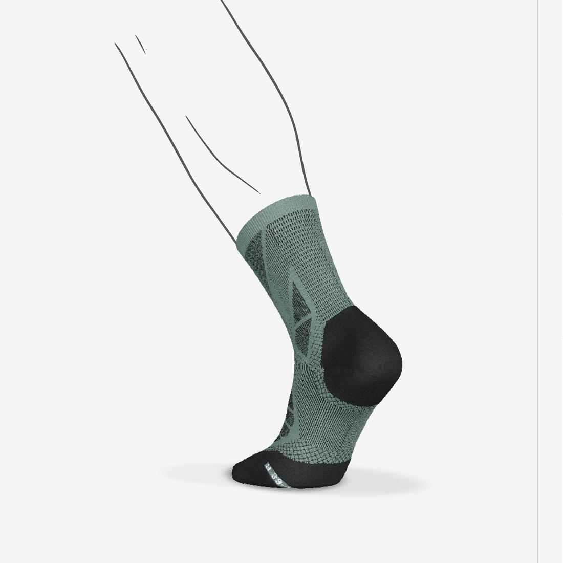 CHAUSSETTES DE RUNNING KIPRUN Run900 STRAP noires