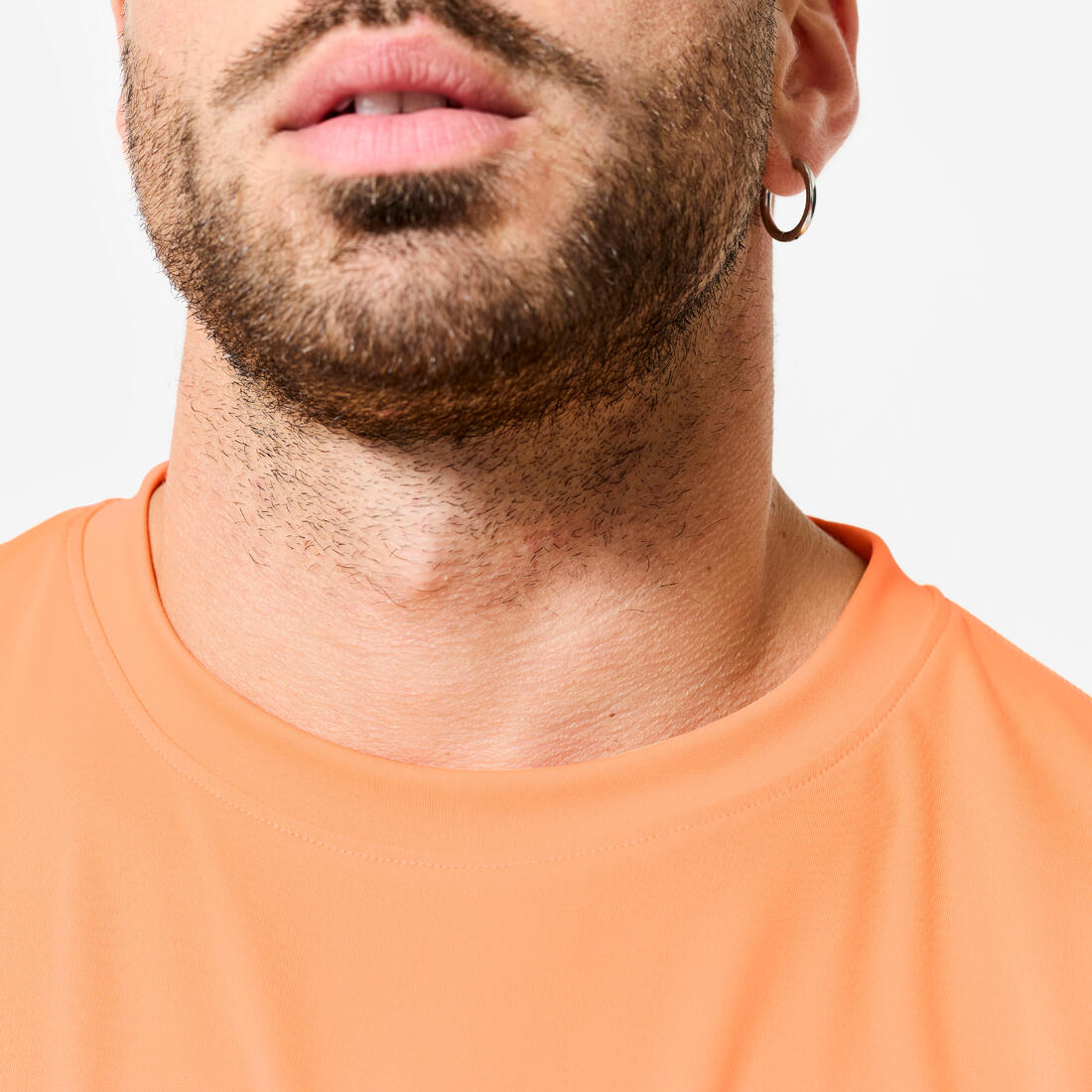 T-shirt de fitness manches courtes respirant col rond homme