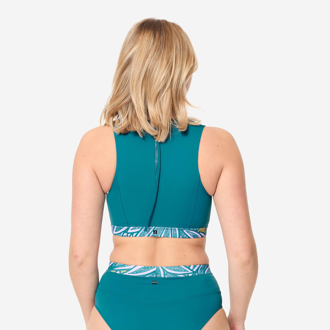 Brassière femme carla hawaii avec back zip et coques amovibles hydrophobes