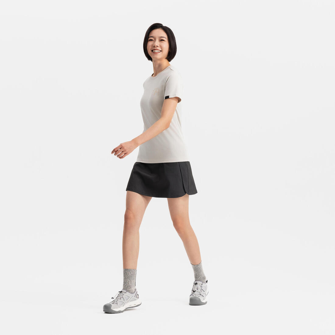 Jupe short de randonnée - nh500 - femme