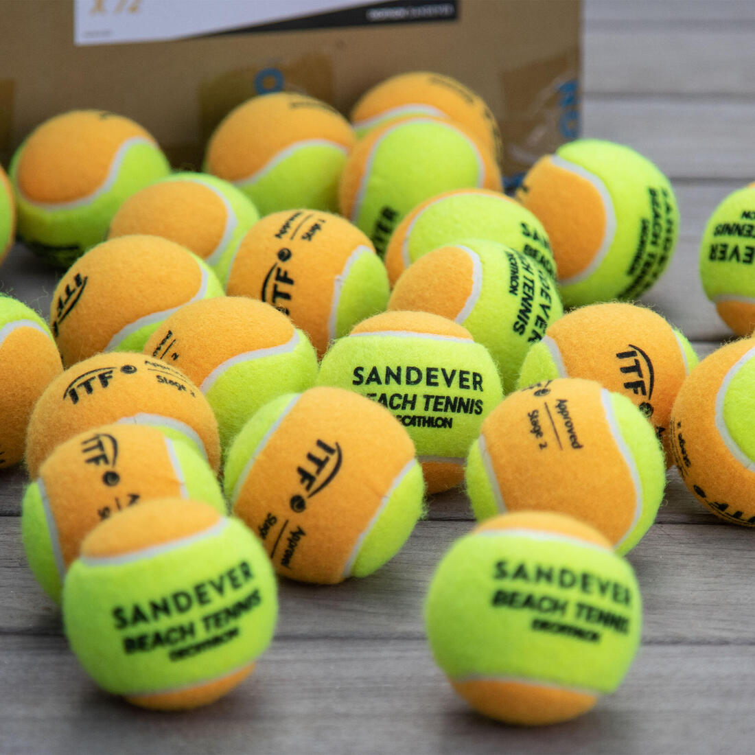 BALLE DE BEACH TENNIS BTB 900 ORANGE S X72