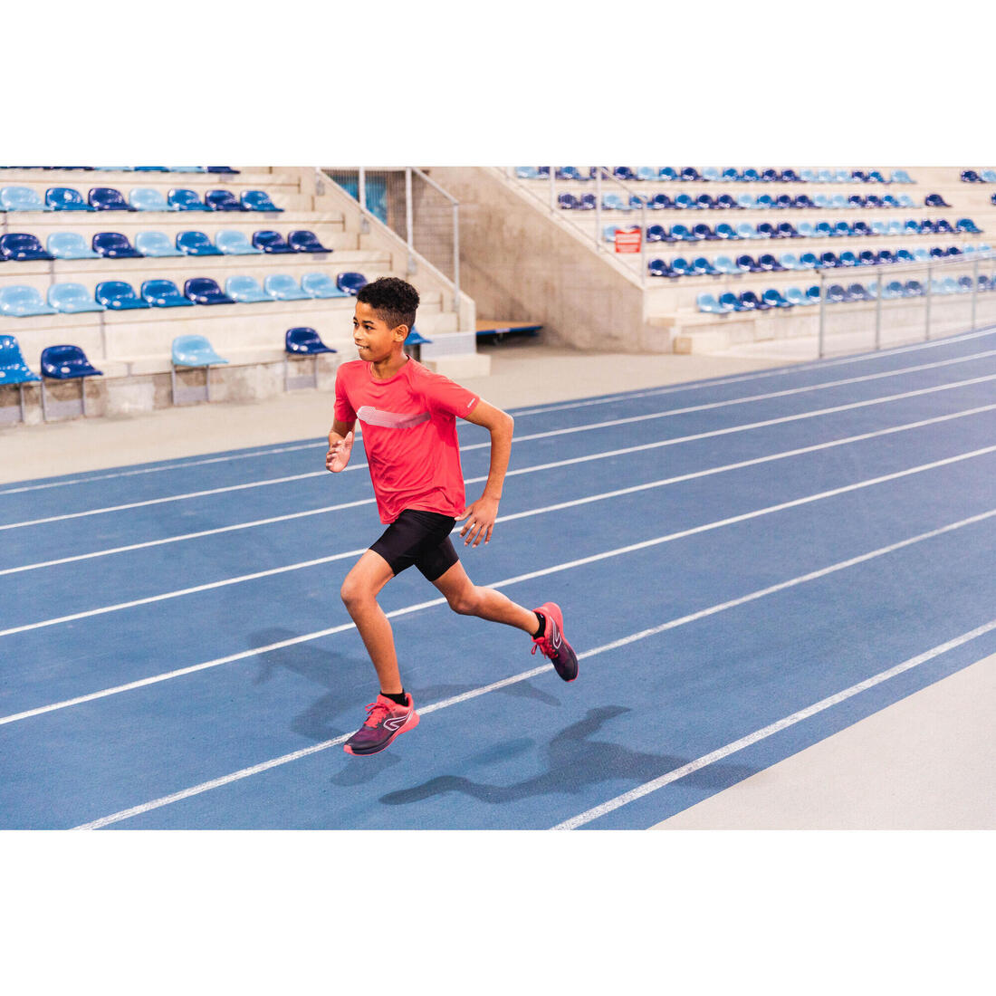 CUISSARD DE RUNNING ENFANT RESPIRANT - KIPRUN DRY NOIR