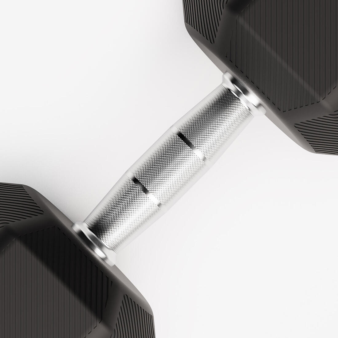 Haltère de crosstraining et musculation Dumbbell hexagonale 15 kg, noir
