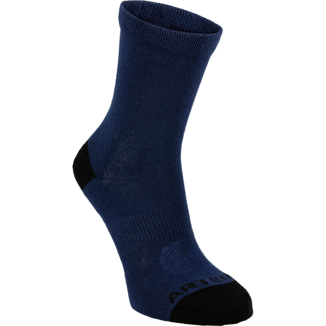 CHAUSSETTES DE SPORT ENFANT HAUTES ARTENGO RS 160 BLANC MARINE BLANC LOT DE 3