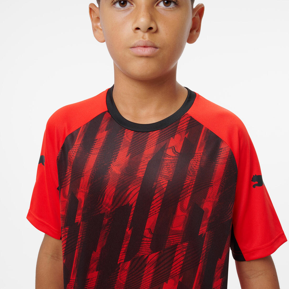 Maillot de football Puma IndividualLIGA 26 Enfant Noir/Rouge