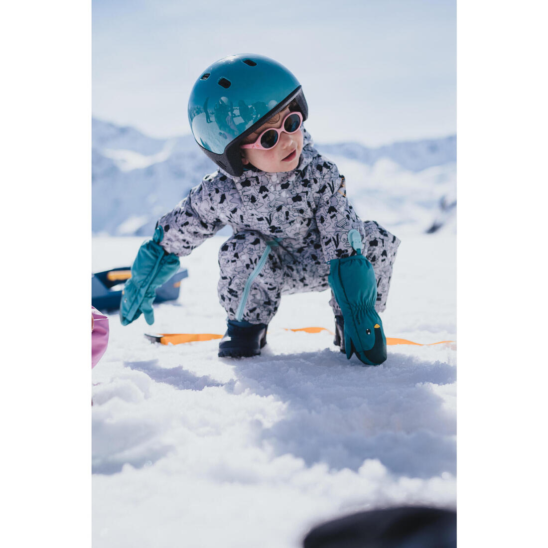 Moufles ski bébé, 500 warm