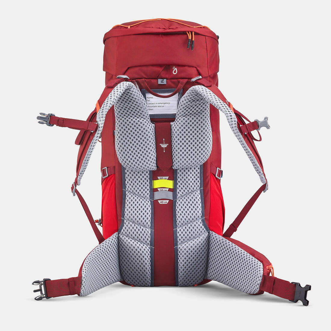 Sac à dos de randonnée 40+10L confortable et ventilé enfant, MH900