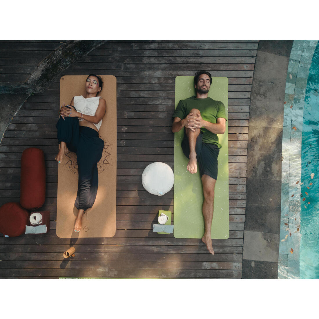 Tapis de yoga doux adhérence et confort 5 mm