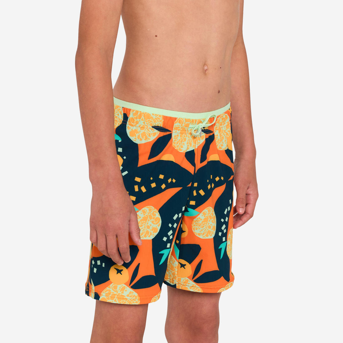 Short de bain long natation Garçon - 100 Hotu