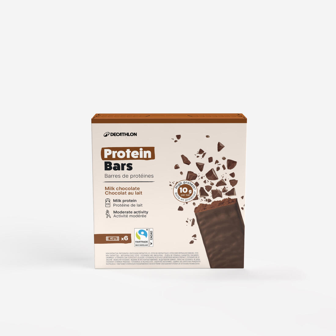 Barre protéinée vanille enrobée au lait x6