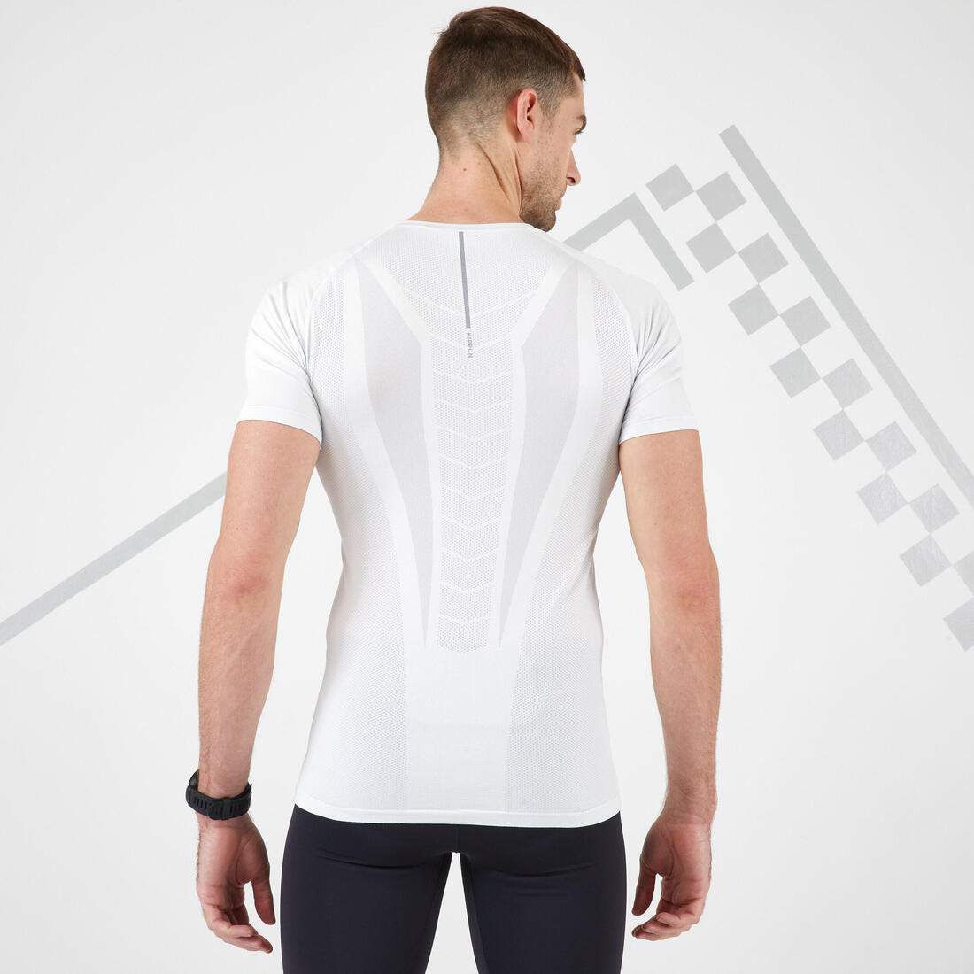 T-SHIRT RUNNING HOMME RESPIRANT KIPRUN SKINCARE ARDOISE