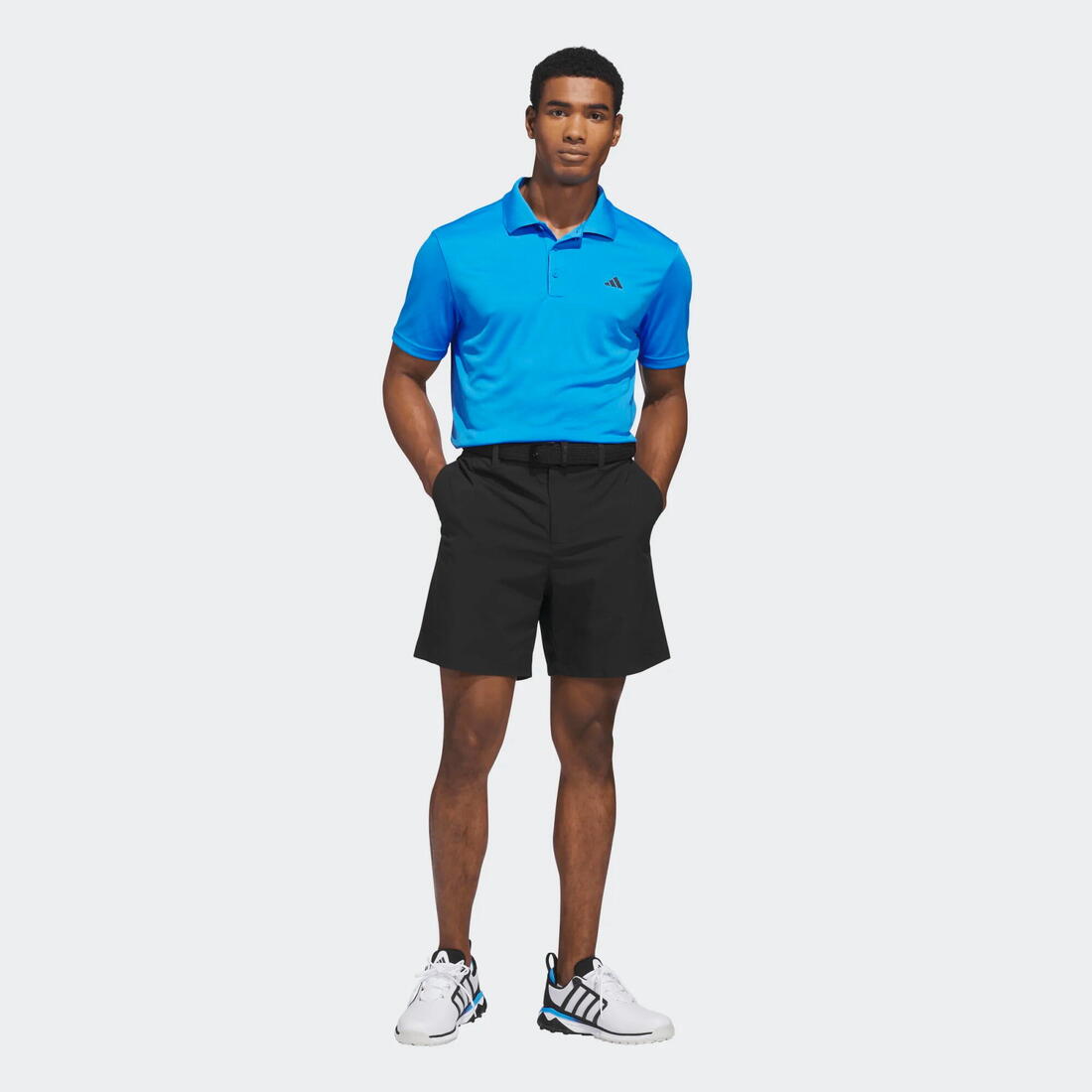 Polo de golf performance manches courtes homme, bleu