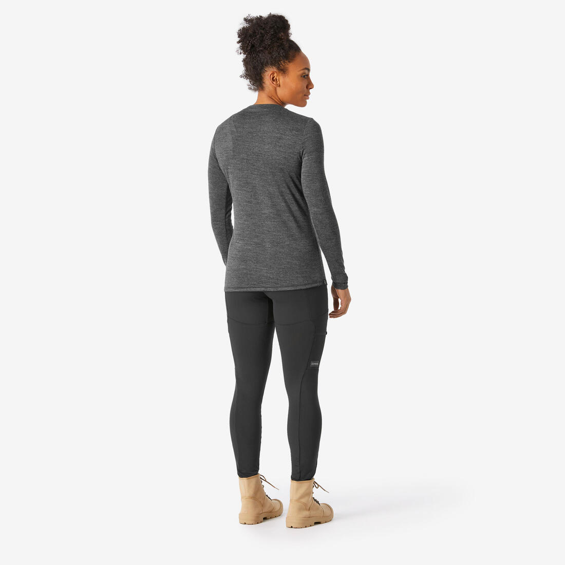 T-shirt laine mérinos de trek & voyage - femme - travel 500