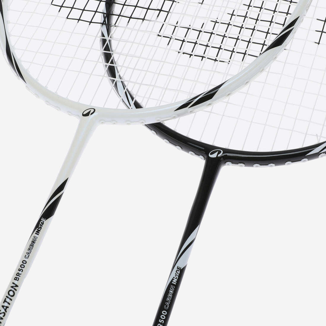 Lot de Raquette de Badminton Adulte BR Sensation 500 - Noir/Blanc