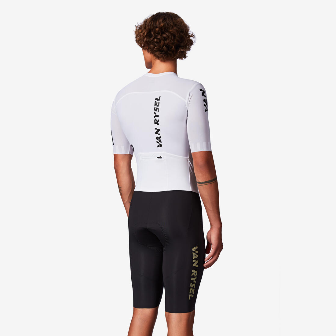 Combinaison vélo route homme été RCR R 2 team blanche