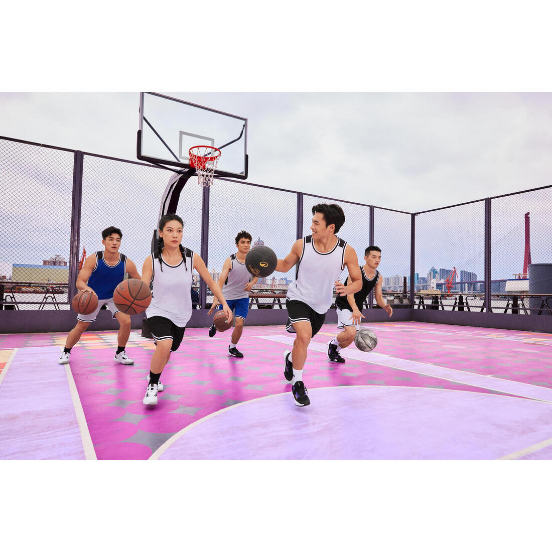 Ballon de basketball taille 7 - bt500 fiba