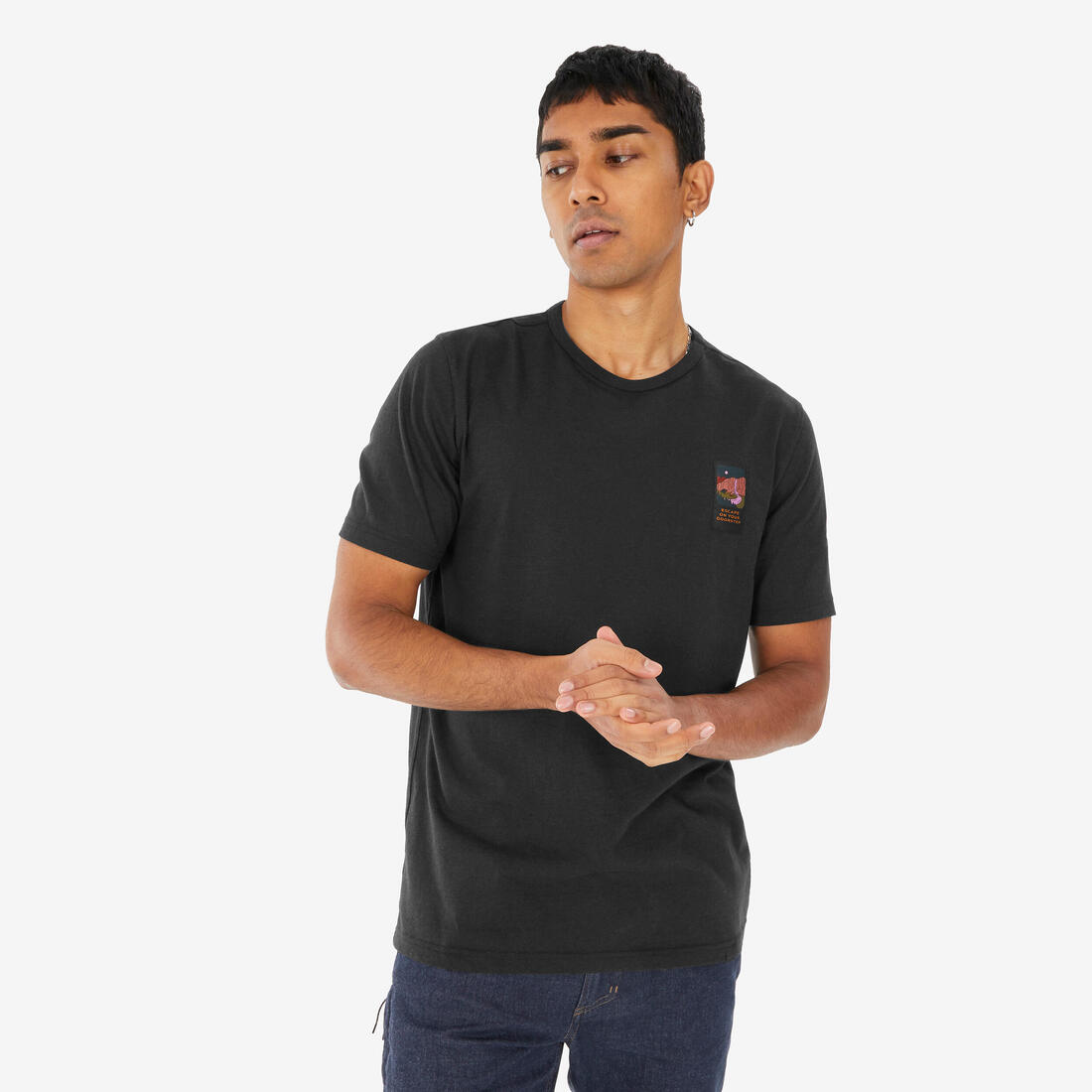 T-shirt de randonnée manches courtes homme, NH100