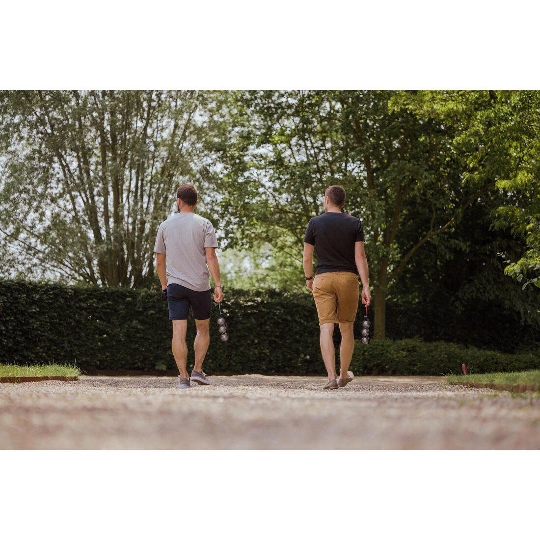 Jeu de 3 boules de pétanque 100 loisir lisses