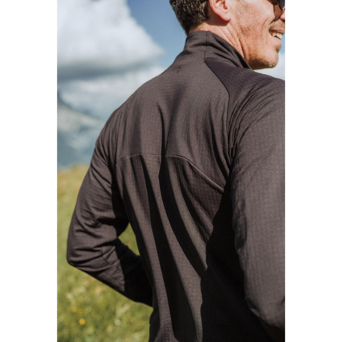 Polaire de randonnée montagne homme, MH500 Light full zip