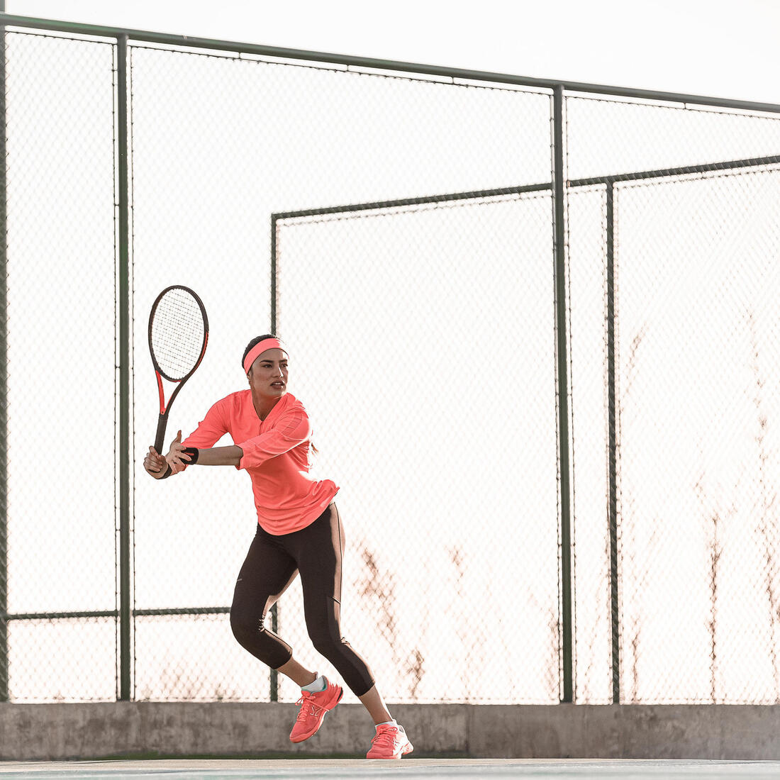 CHAUSSURES DE TENNIS FEMME TS990 CORAIL