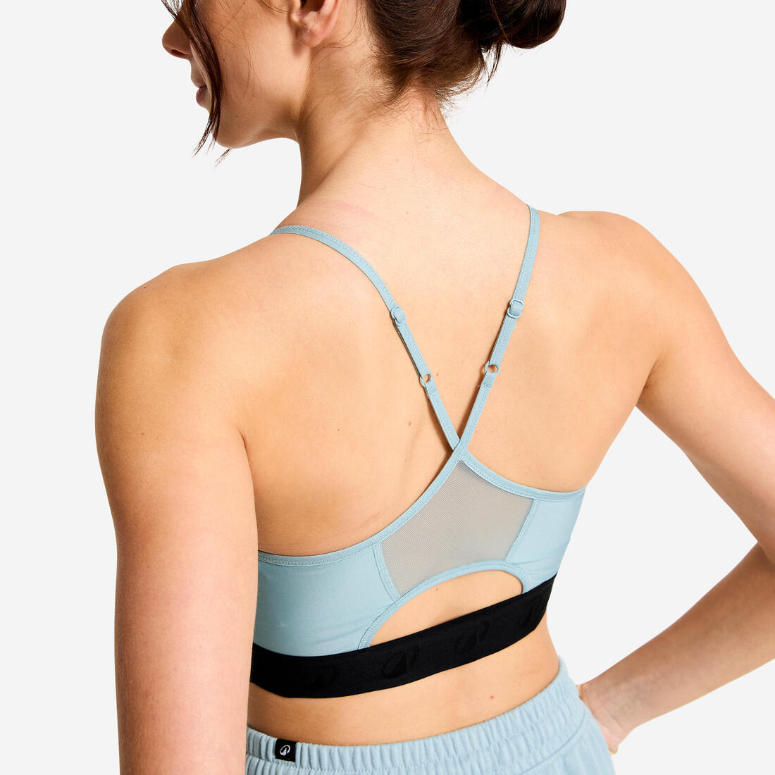 Brassière bretelles fines croisées maintien léger Femme