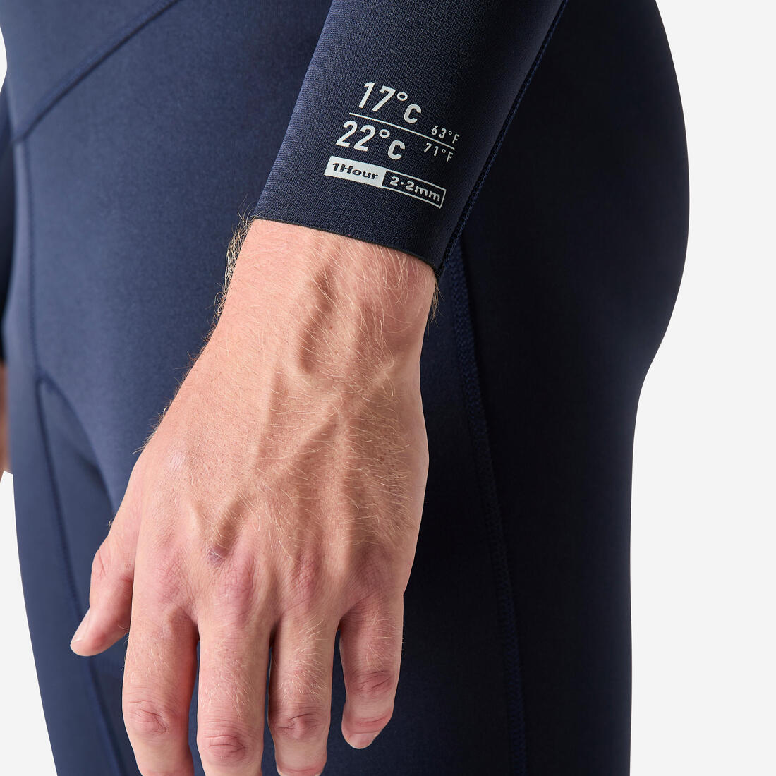 Combinaison de snorkeling et plongée 2,5mm homme, Intégrale Essentiel Bleu