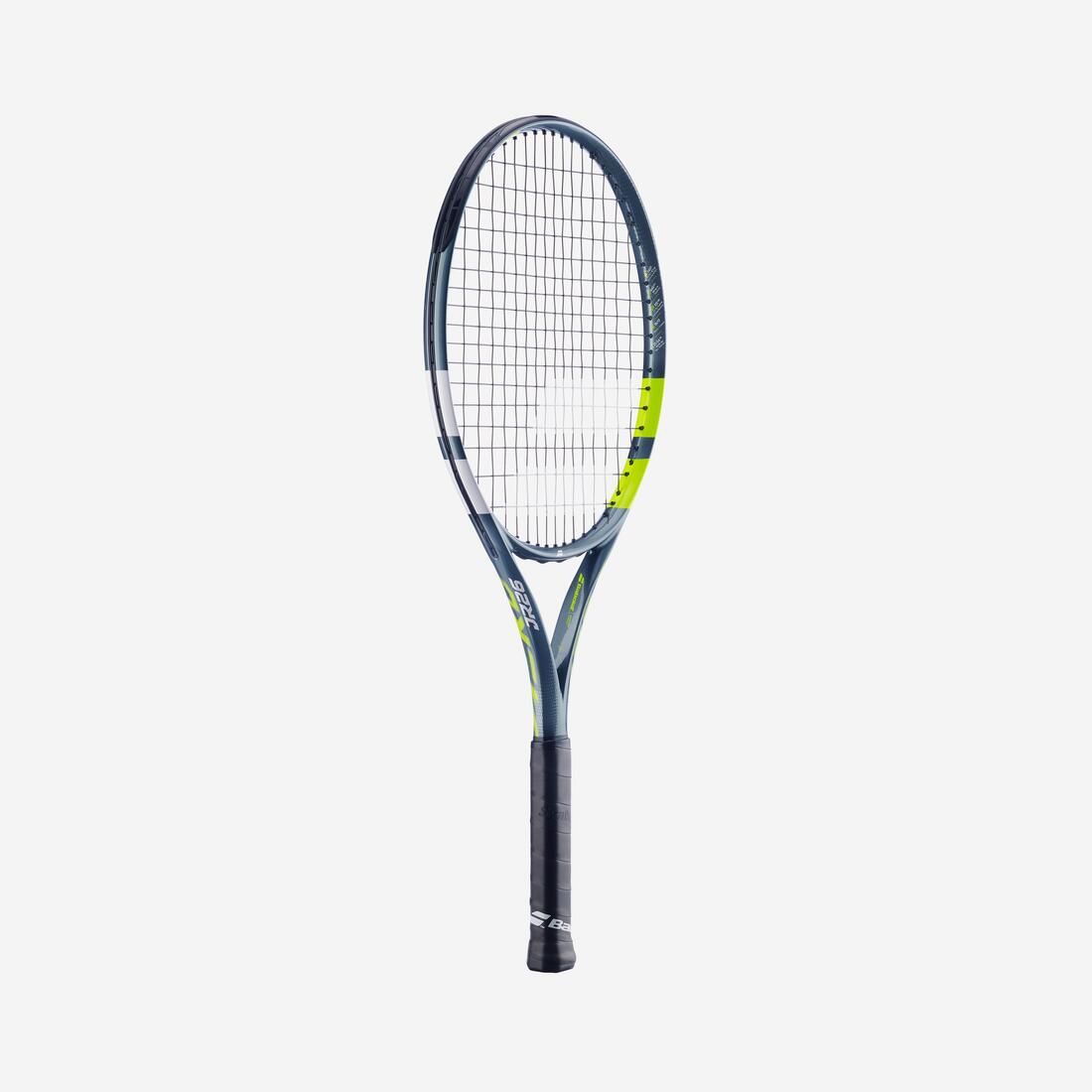 Raquette de tennis enfant 26 pouces, Babolat aero jr 26 gris jaune.