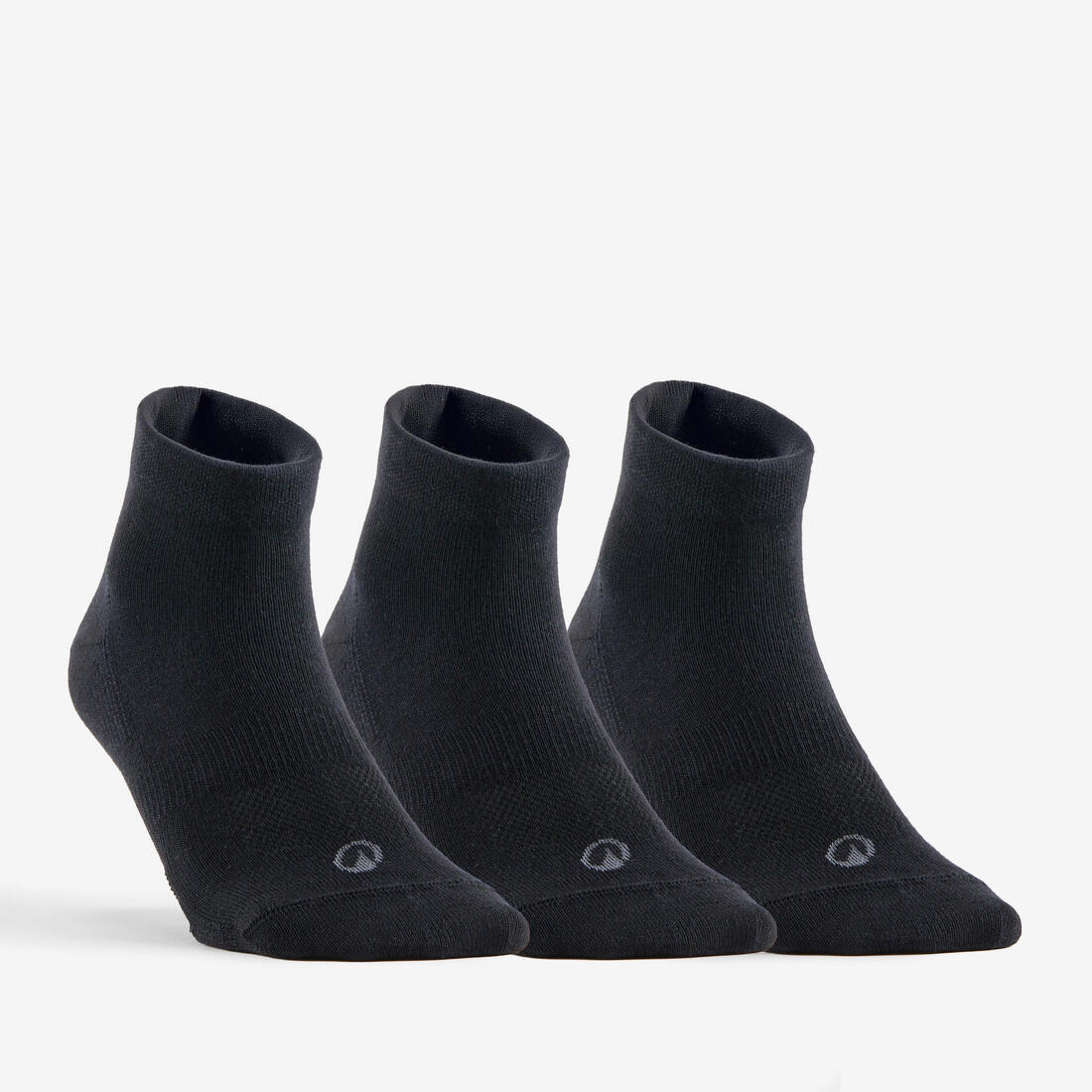 CHAUSSETTES DE SPORT MI-HAUTES RS 160 BLANCHES LOT DE 3.