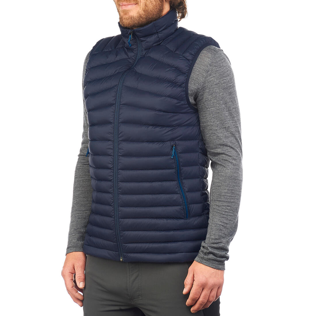 Doudoune sans manches en duvet de trek montagne - MT100 - Homme