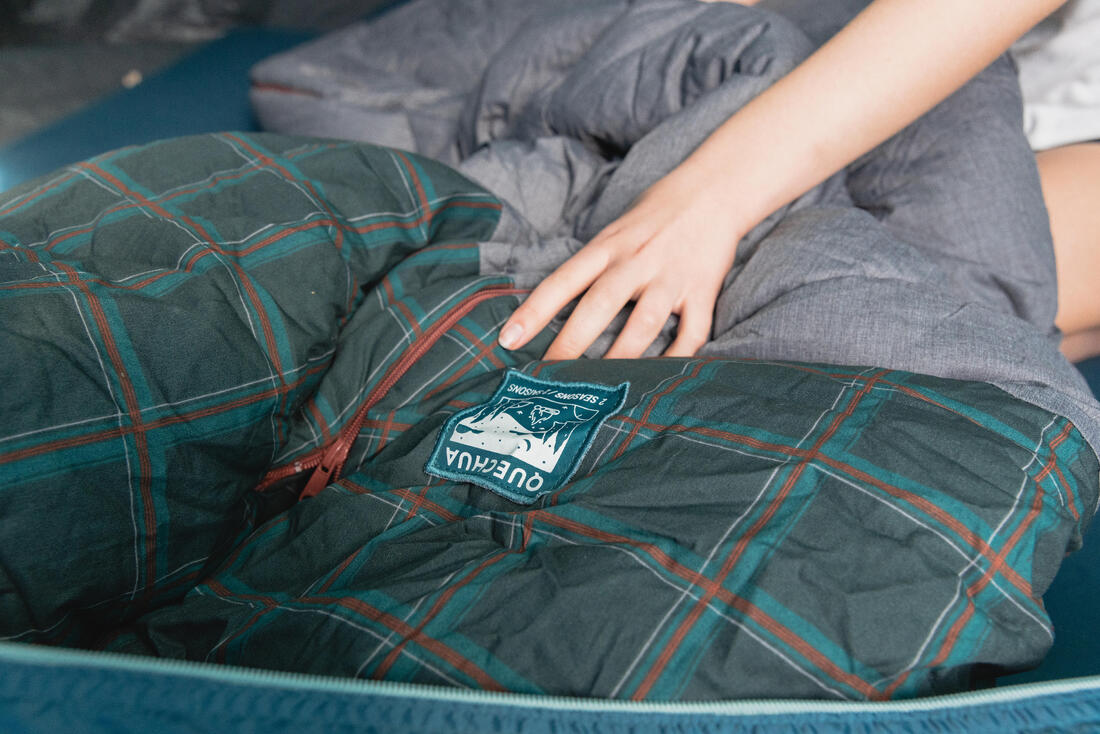 SAC DE COUCHAGE EN COTON POUR LE CAMPING - ARPENAZ 10° COTON