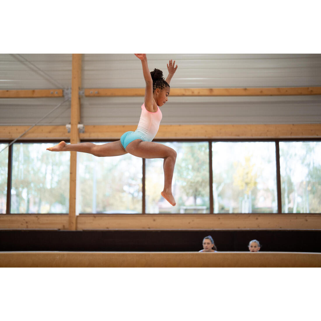 Justaucorps de gymnastique brillant fille