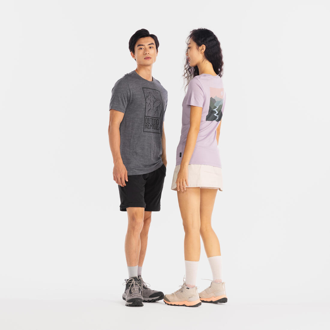 Jupe short de randonnée - nh500 - femme