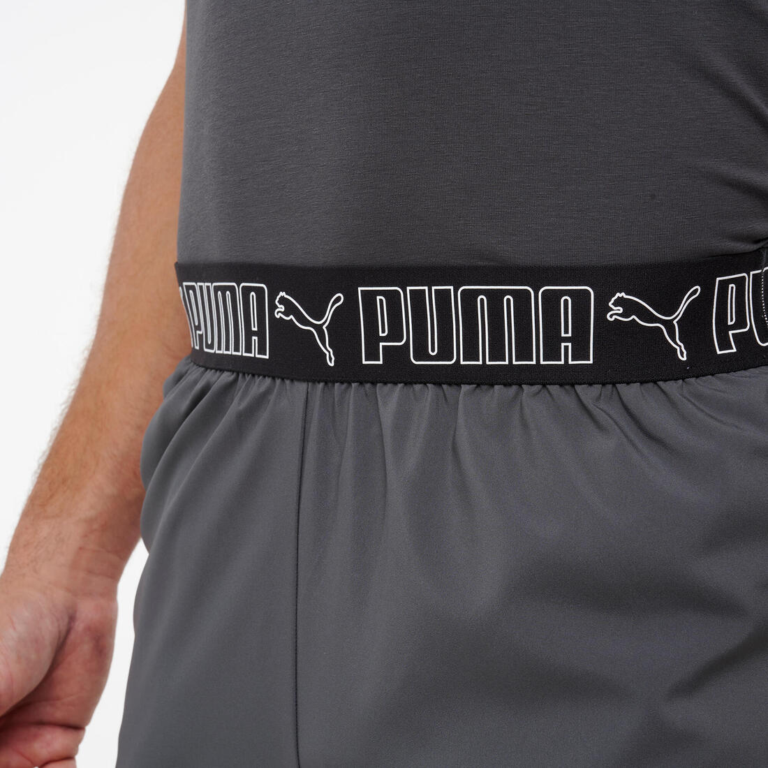 Short de fitness Active, homme, gris
