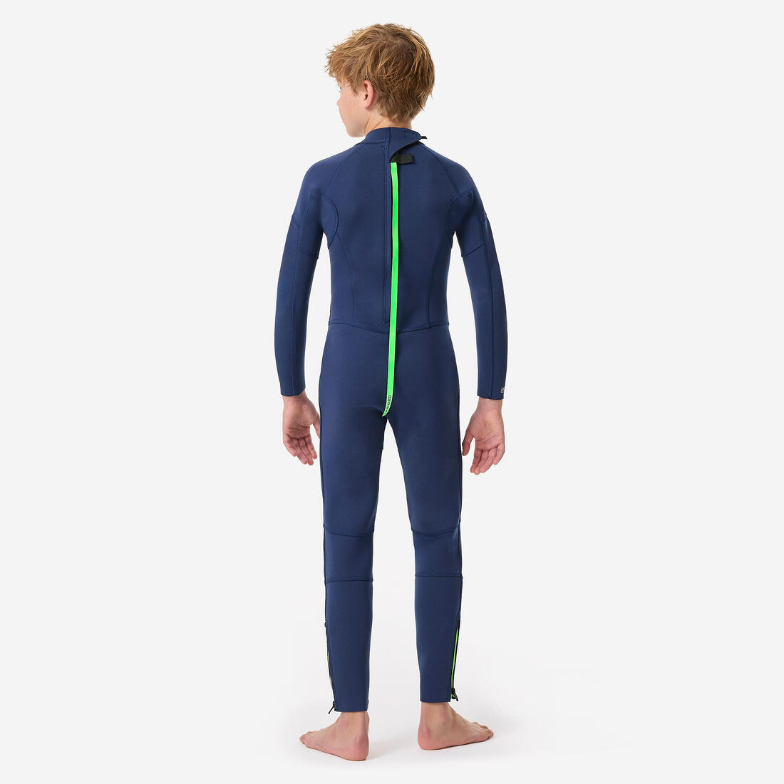 Combinaison intégrale surf caoutchouc naturel 2/2 mm yulex enfant, 100 bleu