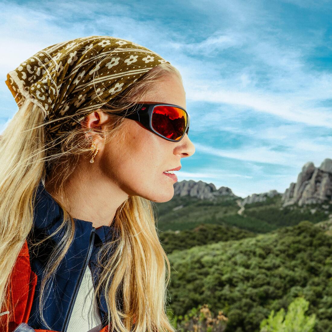 Lunettes de soleil sport polarisées HD catégorie 4, Explore 500 BLD