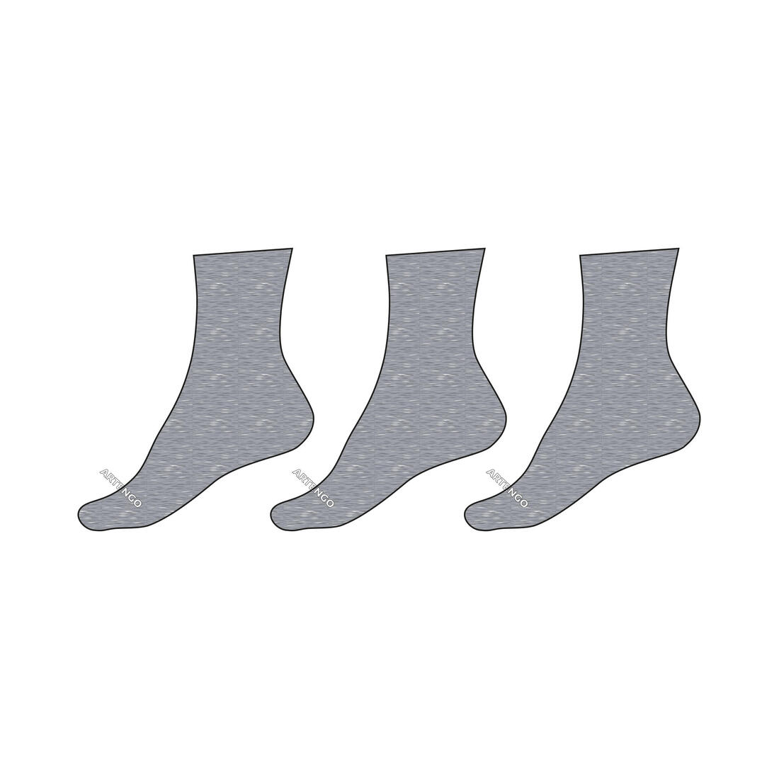 CHAUSSETTES DE SPORT HAUTES RS 160 LOT DE 3