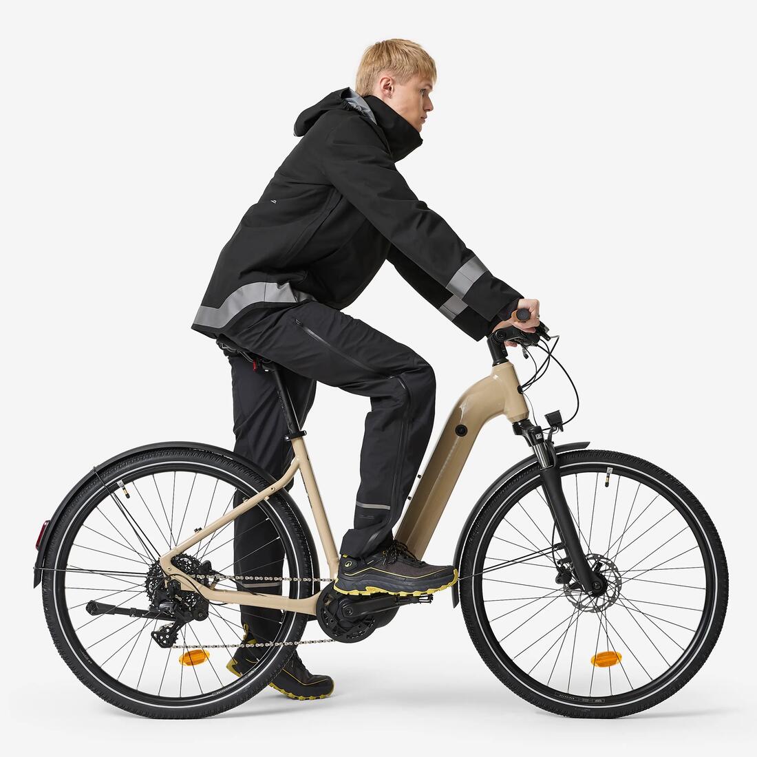 SURPANTALON PLUIE VELO VILLE 900 HOMME NOIR