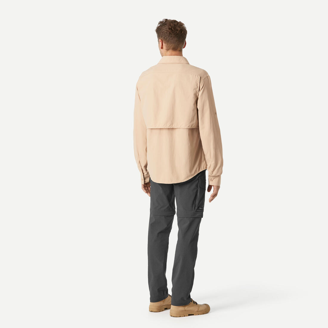 Chemise manches longues de Trekking désert anti-UV - DESERT 900 homme beige