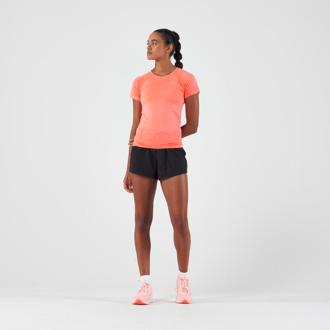 T-shirt running & trail sans couture femme - kiprun run 500 confort slim