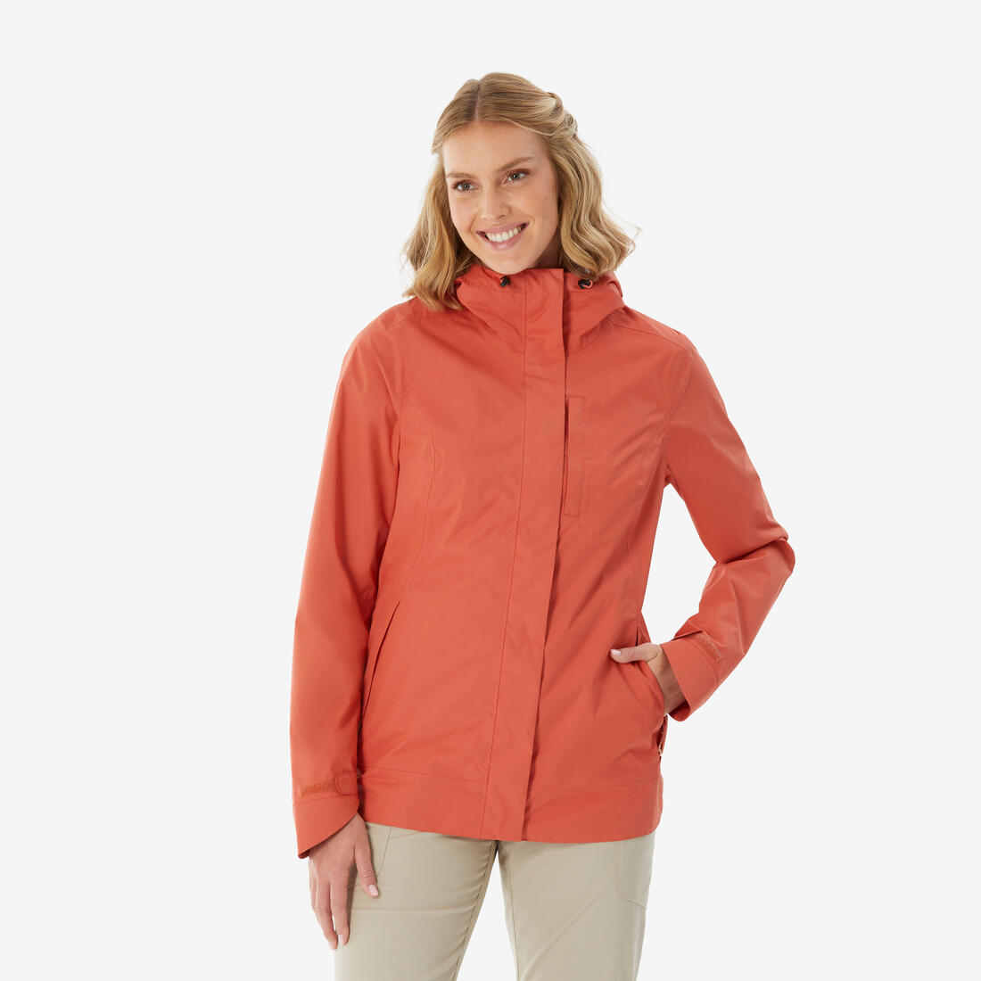 Veste de randonnée imperméable femme, NH500