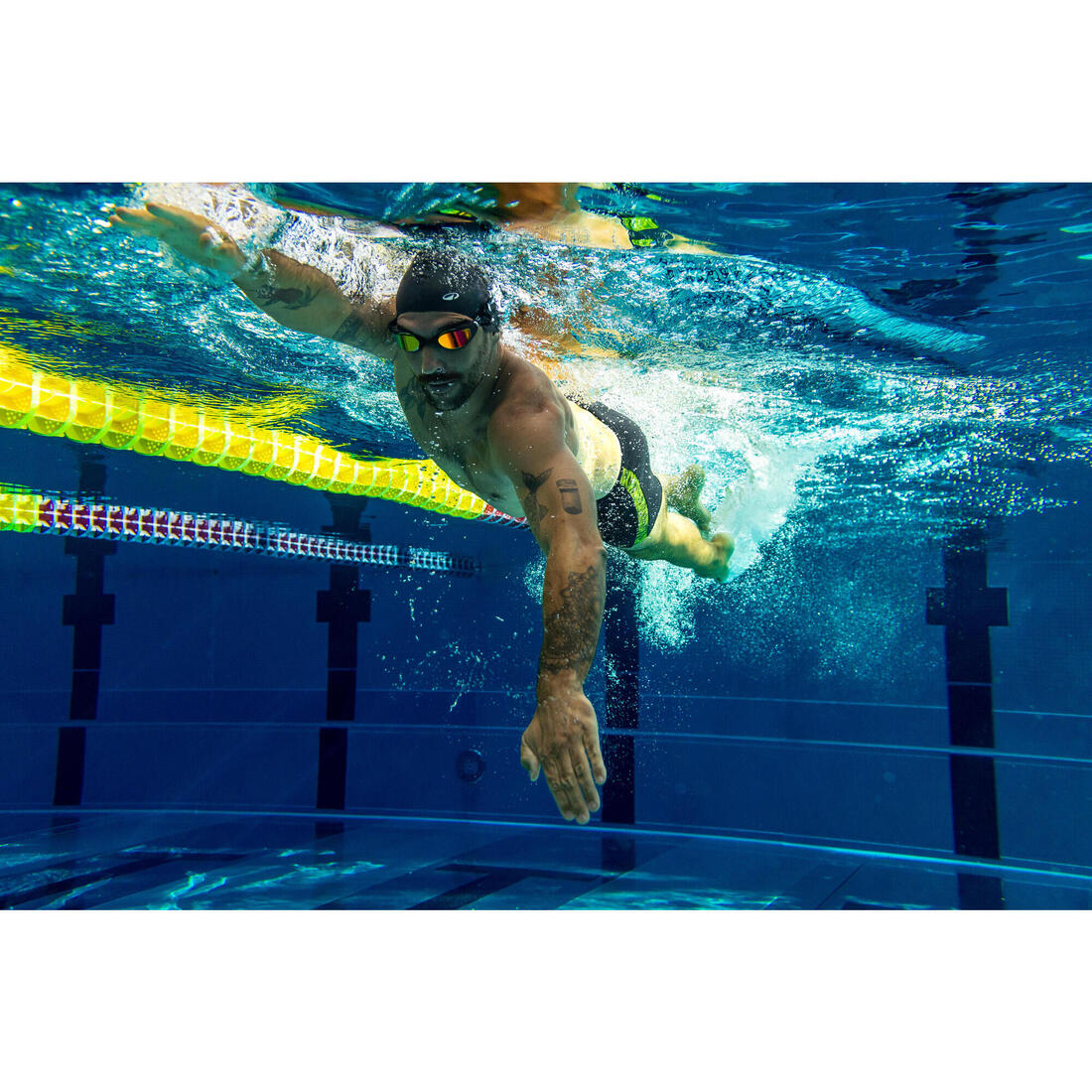 Lunettes de natation, Spirit noir miroir - Nouvel anti-buée