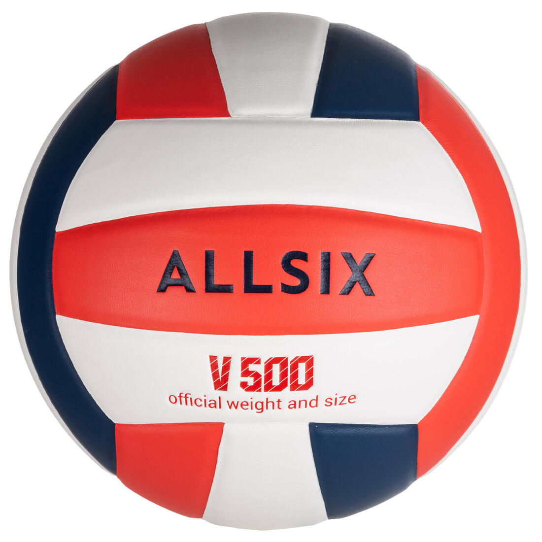 Ballon de volley-ball V500 gris, bleu et