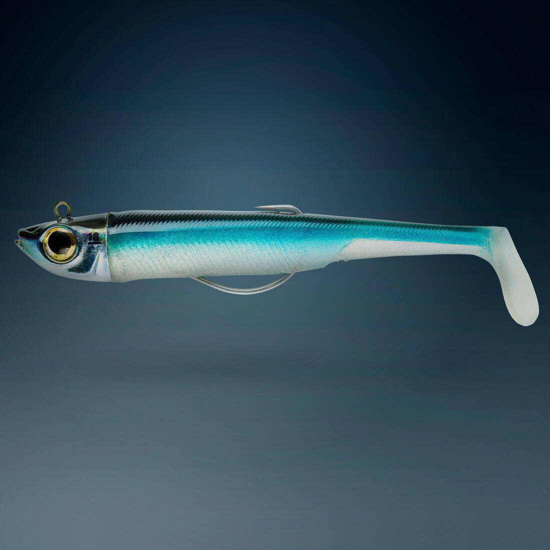 Kit leurres souples shad texan anchois ancho 120 12gr ayu en mer