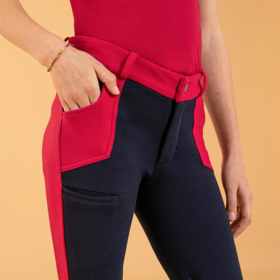 Pantalon équitation Enfant - 120 marine et