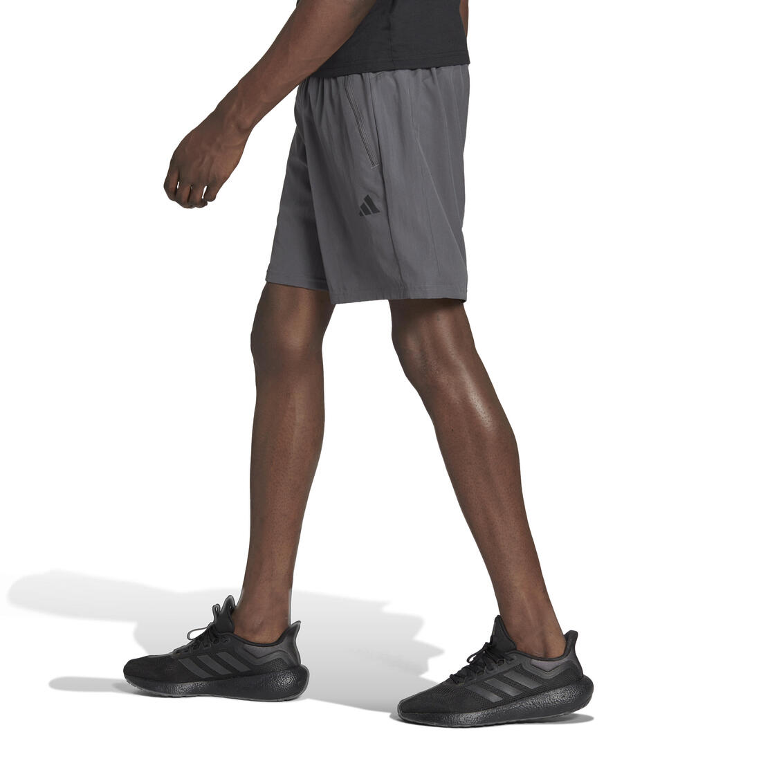 SHORT DE FITNESS CARDIO ADIDAS HOMME GRIS