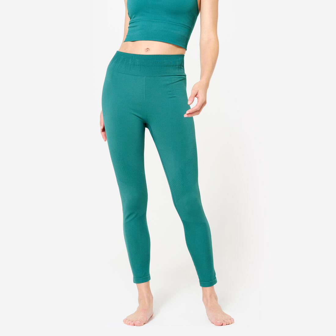 Legging long yoga effet seconde peau taille haute