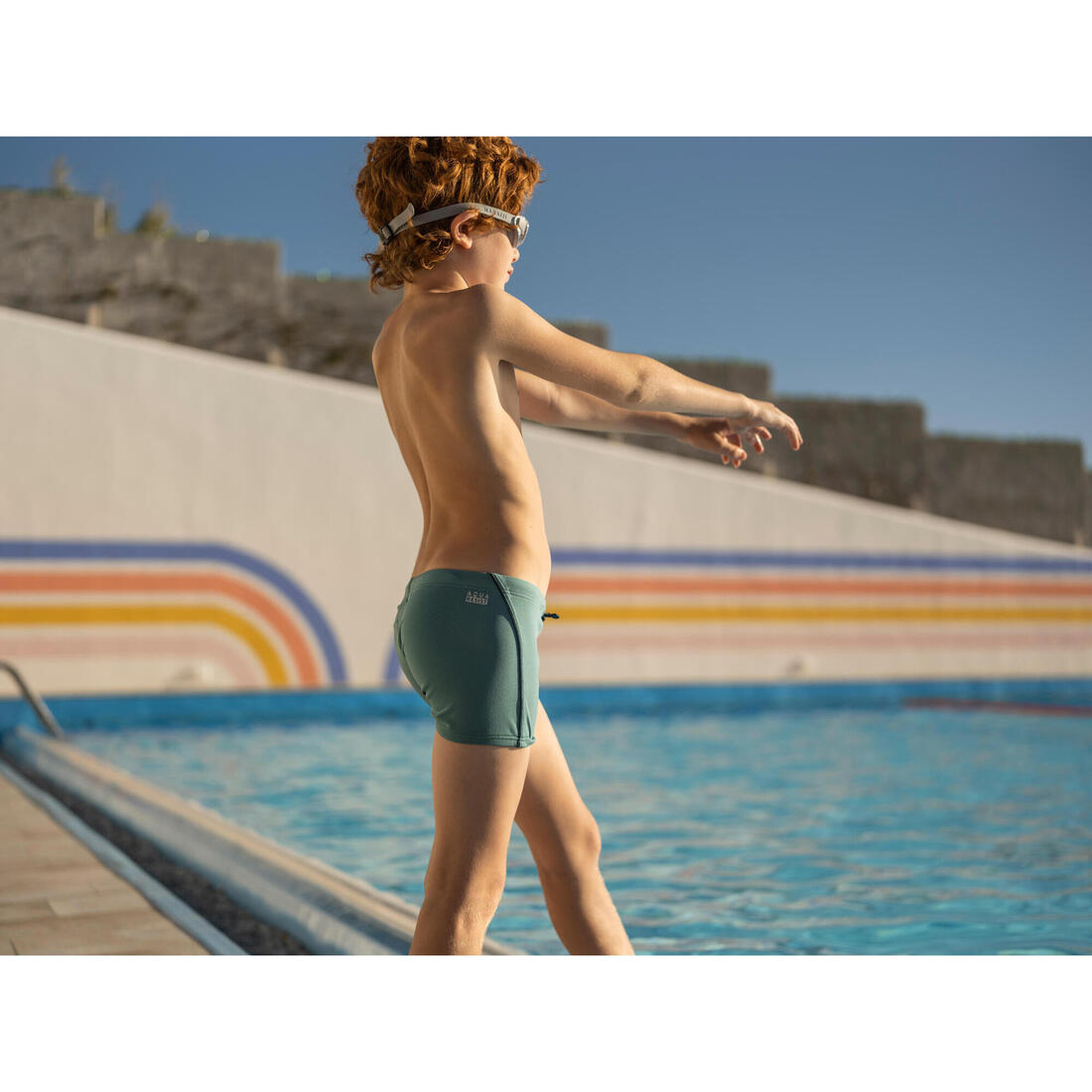 Maillot boxer de bain natation Garçon - 100 plus